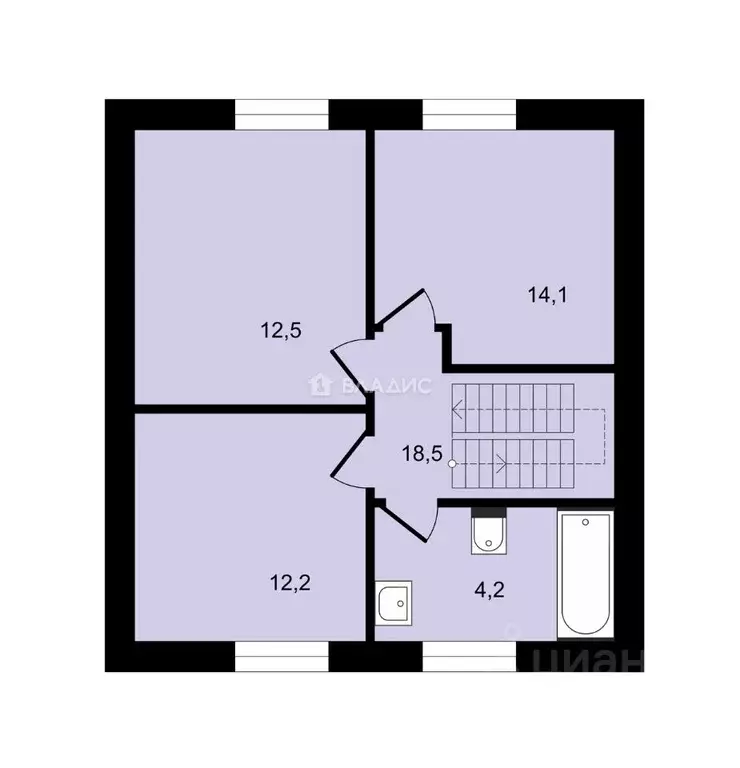 Дом в Нижегородская область, Нижний Новгород с. Елховка,  (120 м) - Фото 2
