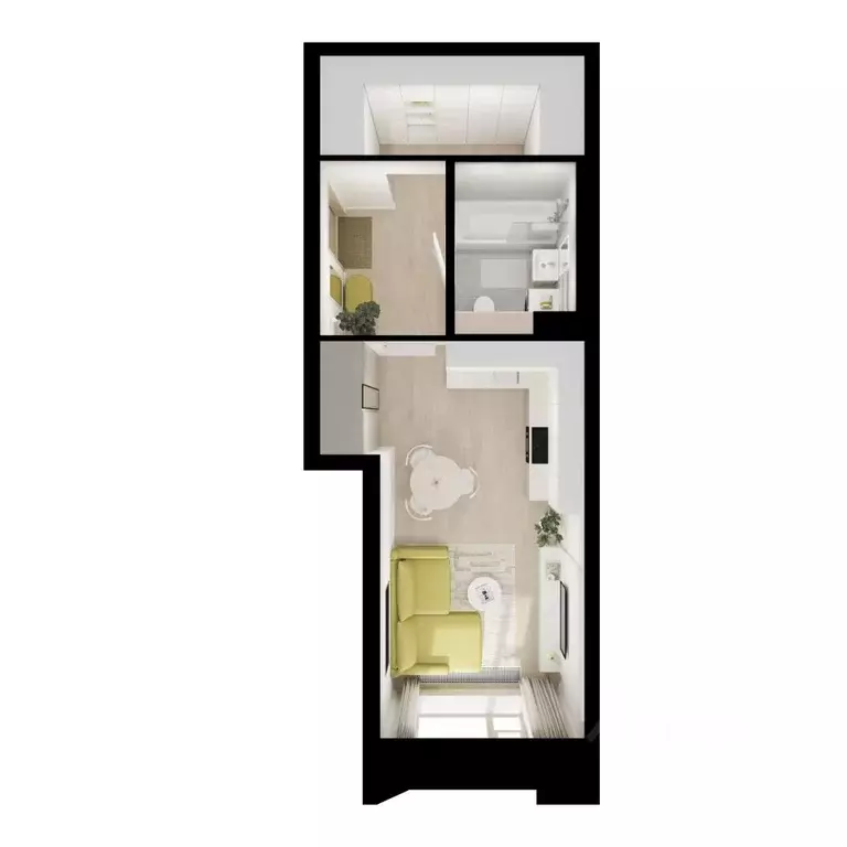 Студия Москва Онежский Вал жилой комплекс (30.8 м) - Фото 2