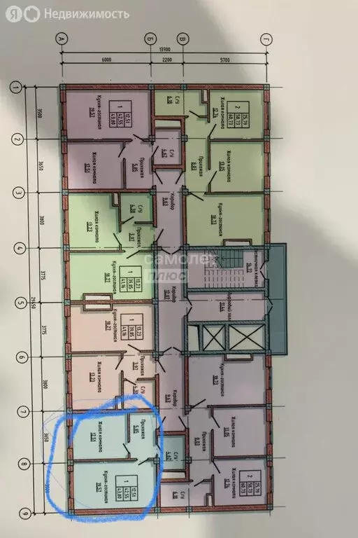 1-комнатная квартира: Нальчик, улица Байсултанова, 28 (44 м) - Фото 1