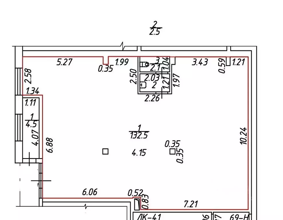 Торговая площадь в Санкт-Петербург Пионерская ул., 50 (142 м) - Фото 1