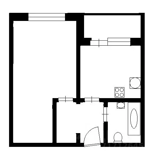 1-к кв. Воронежская область, Воронеж ул. Антонова-Овсеенко, 7л (41.2 ... - Фото 2