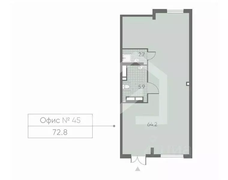 Помещение свободного назначения в Москва Производственная ул., 17 (73 ... - Фото 2