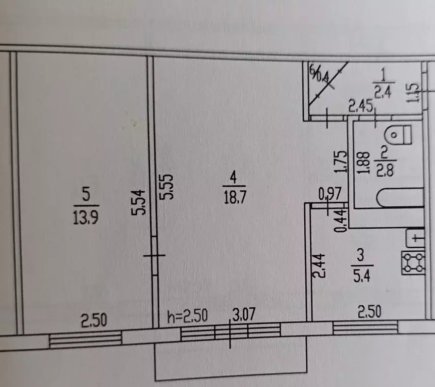 Продаётся 2-к квартира, 43.4 м - Фото 0