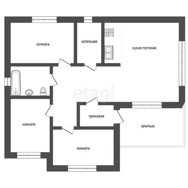 Дом в Красный Крым, Южная улица (116.3 м) - Фото 1