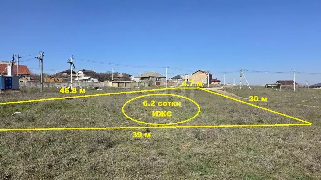 Участок в Крым, Симферопольский район, с. Мирное  (6.23 сот.) - Фото 1