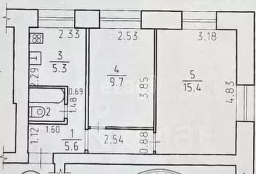 2-к кв. Удмуртия, Ижевск ул. Гагарина, 74 (37.9 м) - Фото 0