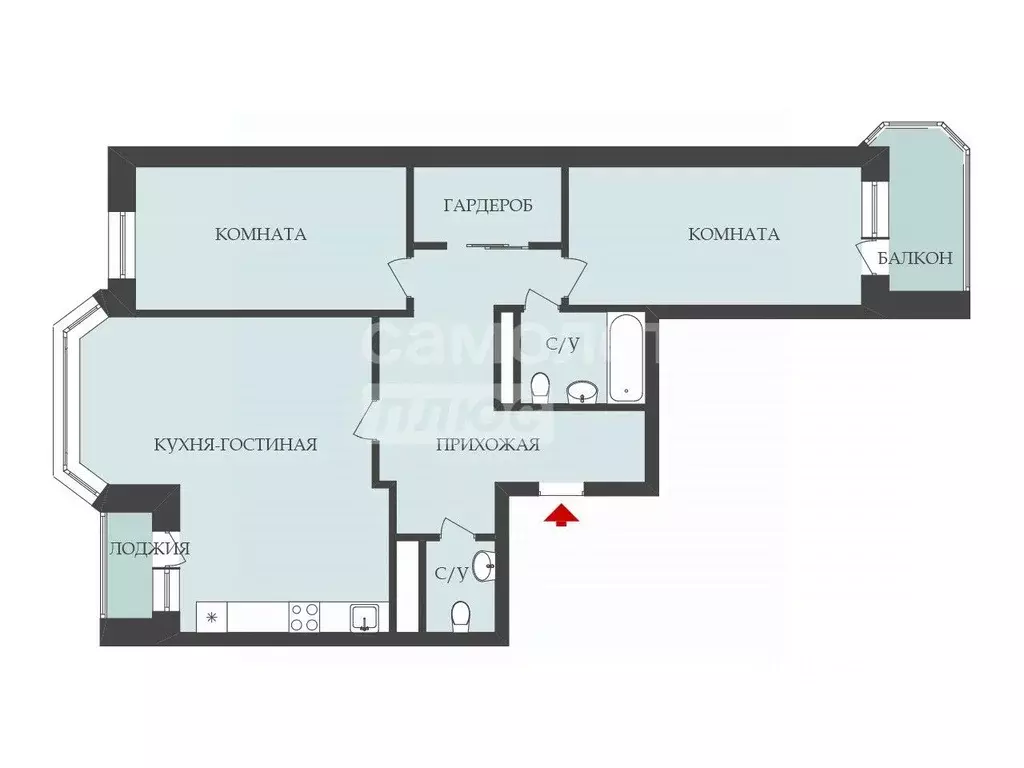 3-к кв. Московская область, Мытищи ул. Воронина, 6 (98.4 м) - Фото 2