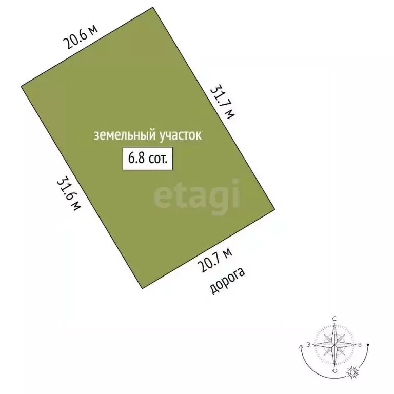 Участок в Тамбовская область, Тамбовский муниципальный округ, д. ... - Фото 2