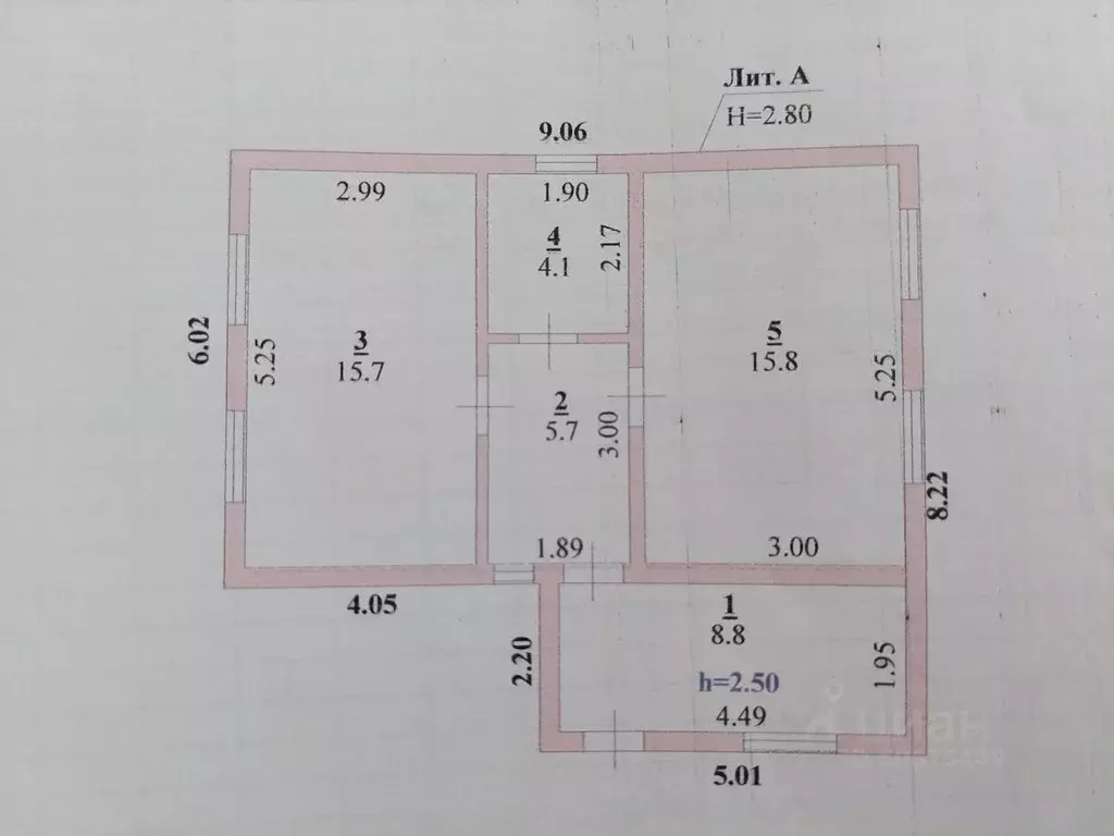 Дом в Ростовская область, Зерноград ул. Пушкина, 61 (51.0 м), Купить дом в  Зернограде, ID объекта - 50013565447