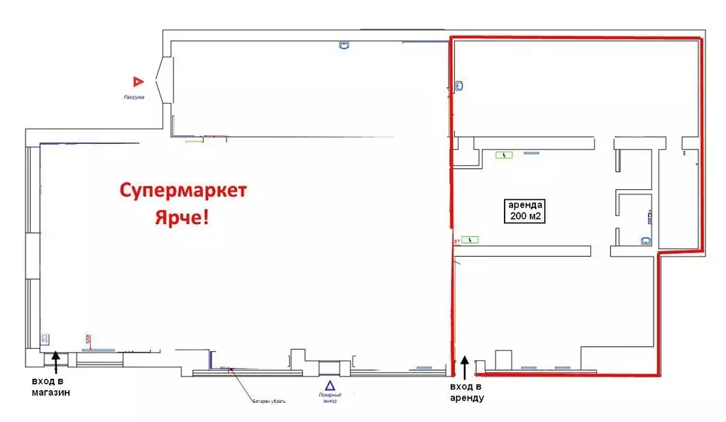 Торговая площадь в Томская область, Томск Киевская ул., 30 (200 м) - Фото 0