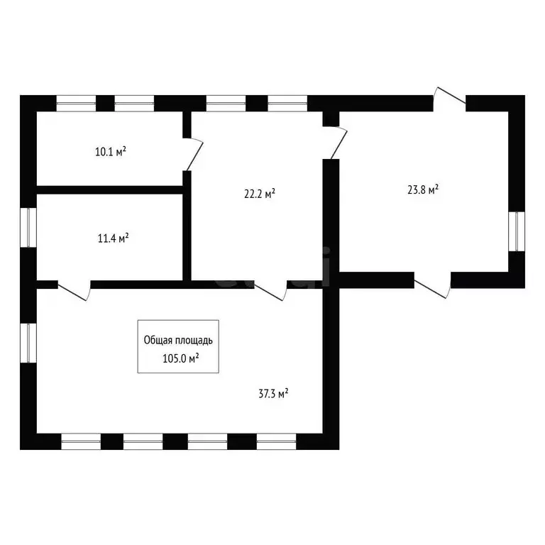 Дом в Искитим, улица Космонавтов (105 м) - Фото 1