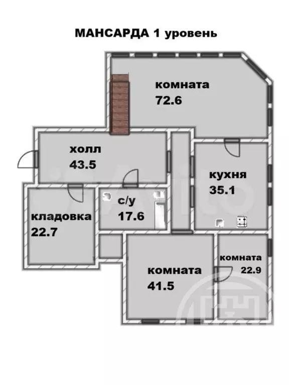 Аукцион: 4-к. квартира, 315 м, 3/3 эт. - Фото 0