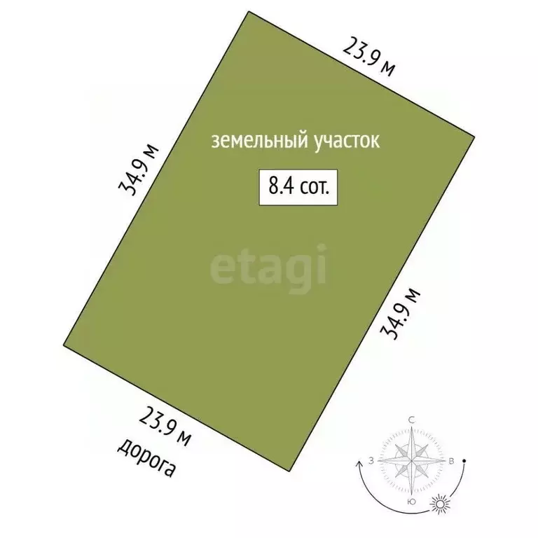 Участок в Тюменская область, Тюменский муниципальный округ, д. ... - Фото 1