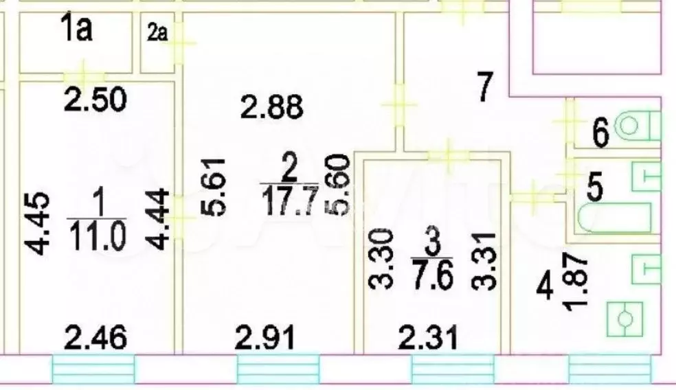 3-к. квартира, 54 м, 2/10 эт. - Фото 0