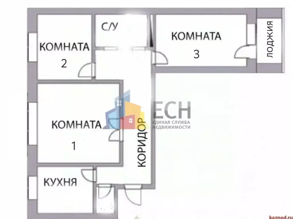 3-к кв. Тульская область, Тула Мясново мкр, ул. Санаторная, 9 (67.0 м) - Фото 2