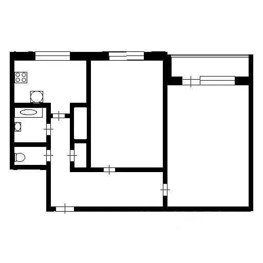 2-к кв. Санкт-Петербург Серебристый бул., 28К1 (43.0 м) - Фото 1