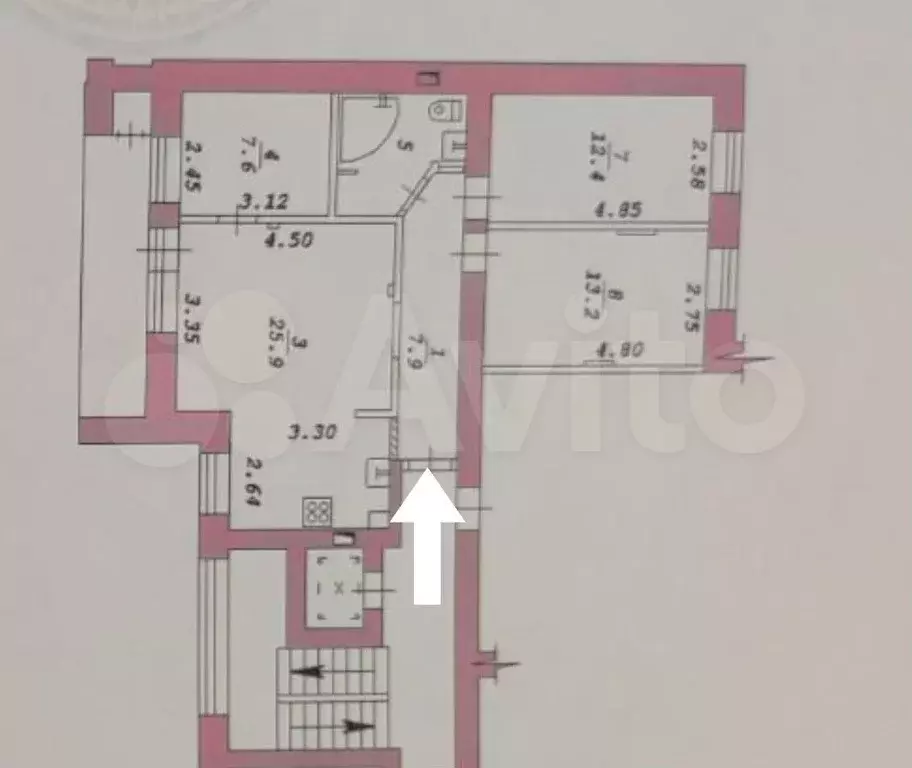 3-к. квартира, 73 м, 9/10 эт. - Фото 0