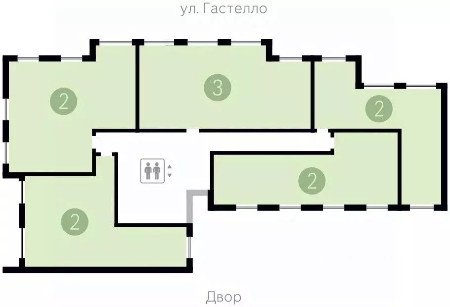 2-к кв. Тюменская область, Тюмень ул. Молодогвардейцев, 5к1 (68.13 м) - Фото 1