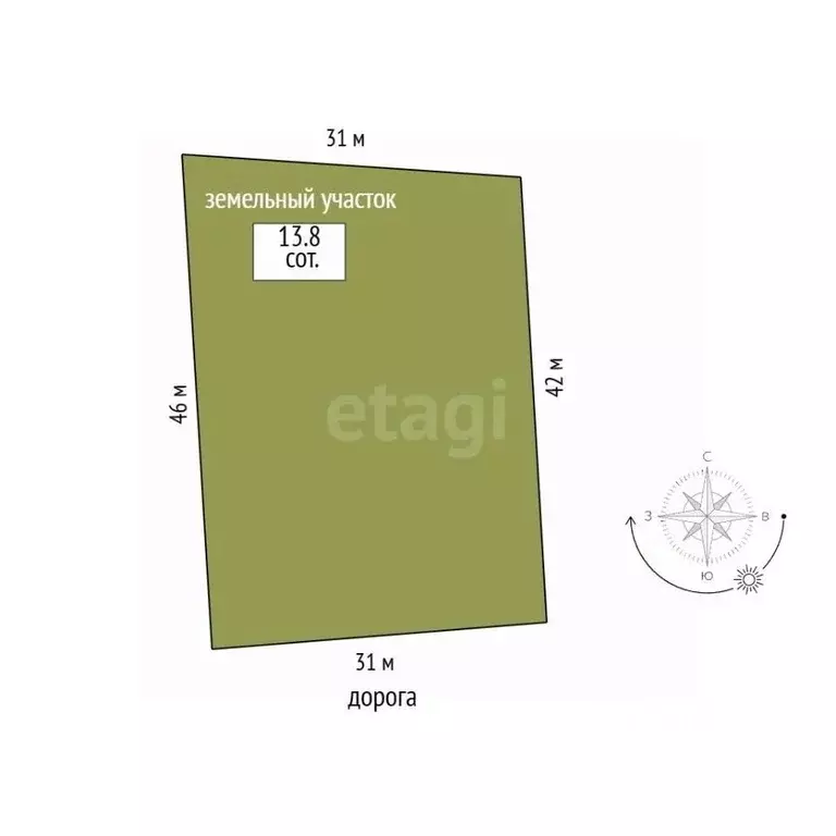 Участок в Вологодская область, Шекснинский муниципальный округ, д. ... - Фото 2