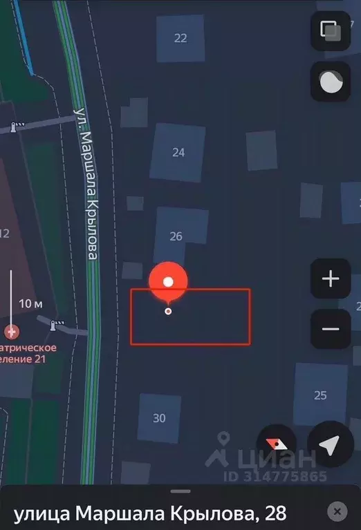 Участок в Пензенская область, Пенза ул. Маршала Крылова, 28 (6.0 сот.) - Фото 1
