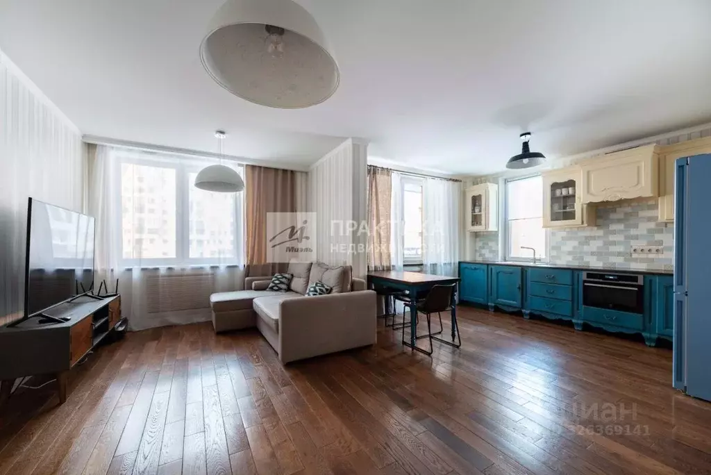 3-к кв. Москва ул. Пресненский Вал, 14к6 (77.9 м) - Фото 1