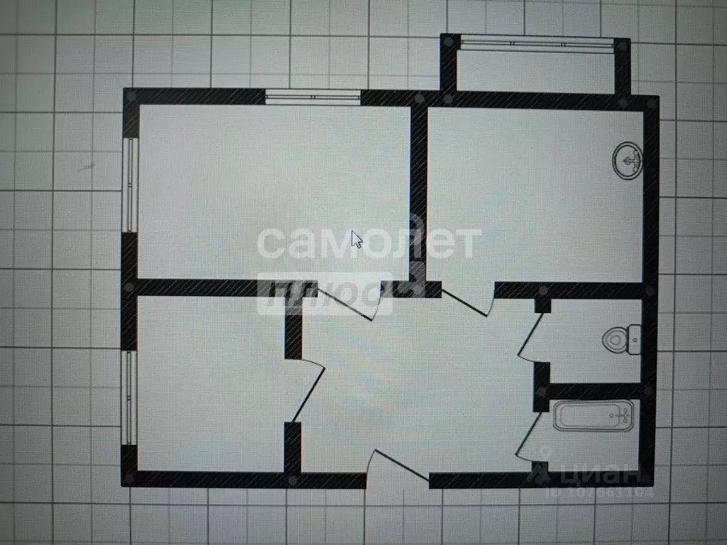 2-к кв. Липецкая область, Липецкий муниципальный округ, с. Сенцово ул. ... - Фото 2