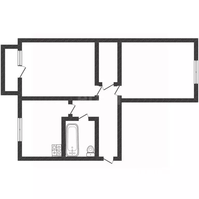 2-к кв. Алтайский край, Бийск ул. Воинов-интернационалистов, 88 (49.0 ... - Фото 2