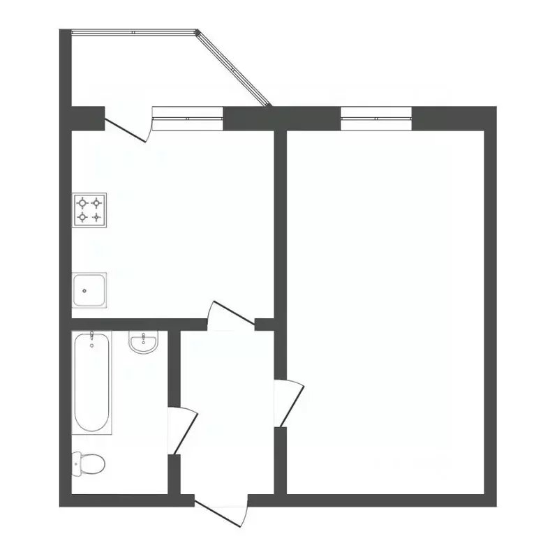 1-к кв. Тюменская область, Тюмень ул. Арктическая, 7 (41.6 м) - Фото 2