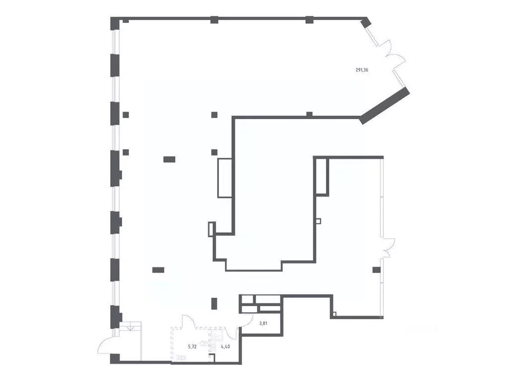 Помещение свободного назначения в Москва Верейская 41 жилой комплекс, ... - Фото 1