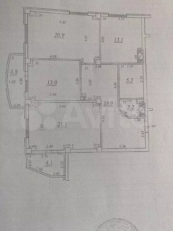 3-к. квартира, 95 м, 7/17 эт. - Фото 0