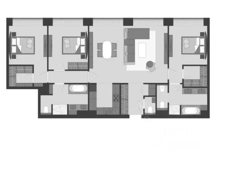 4-к кв. Москва Ленинградский просп., 37/4 (115.0 м) - Фото 2