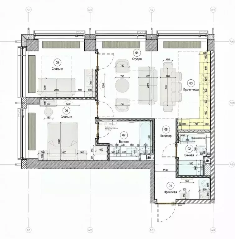 3-к кв. Москва 2-я Хуторская ул., 34 (65.0 м) - Фото 2