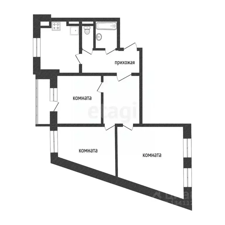 3-к кв. Белгородская область, Белгород ул. Газовиков, 11 (97.0 м) - Фото 1
