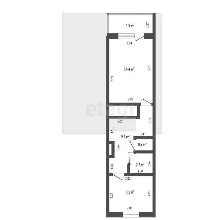 3-комнатная квартира: Стерлитамак, улица Худайбердина, 139 (70.1 м) - Фото 2