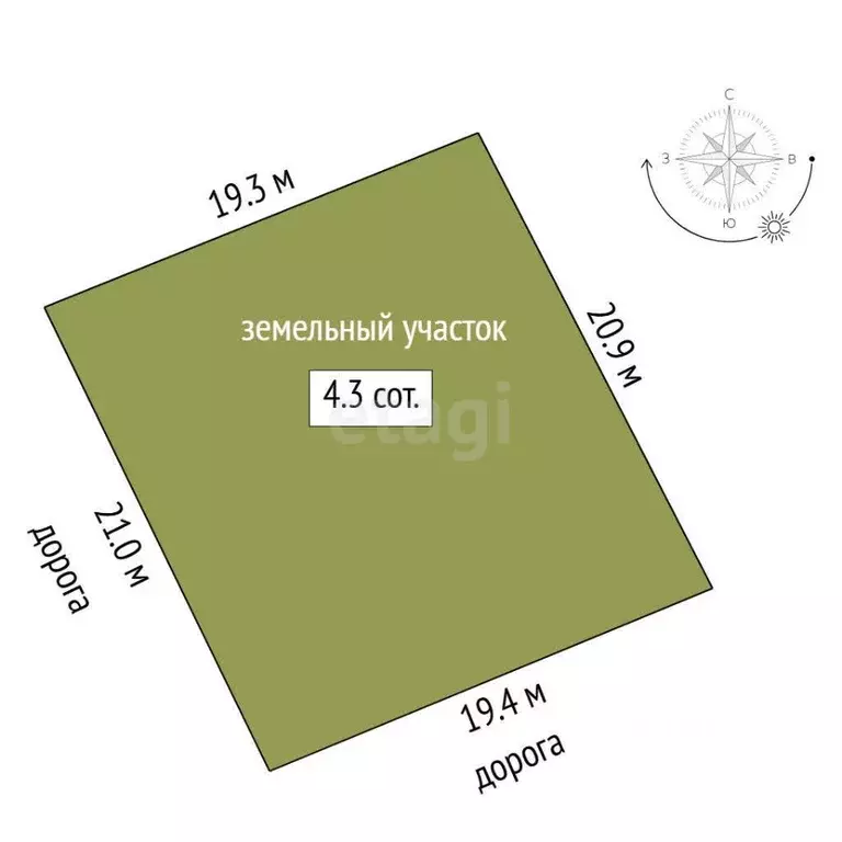 Участок в Тюменская область, Тюменский район, д. Малиновка  (4.32 ... - Фото 1