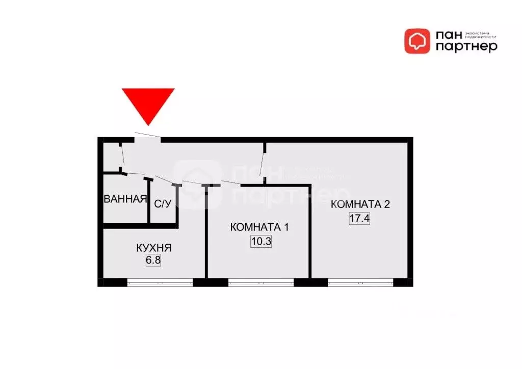 2-к кв. санкт-петербург ул. антонова-овсеенко, 5к2 (44.7 м) - Фото 0