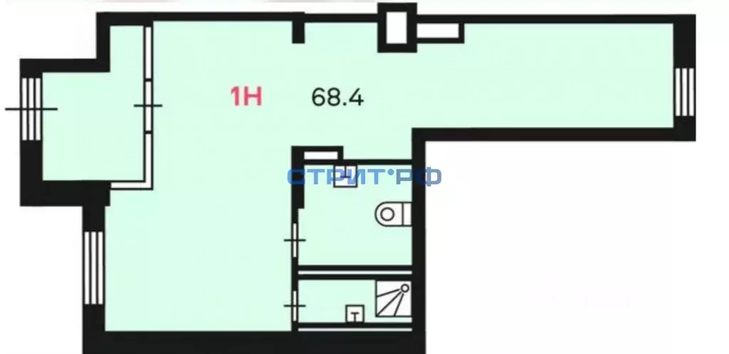 Торговая площадь в Москва Амурская ул., 1/2/1 (68 м) - Фото 2