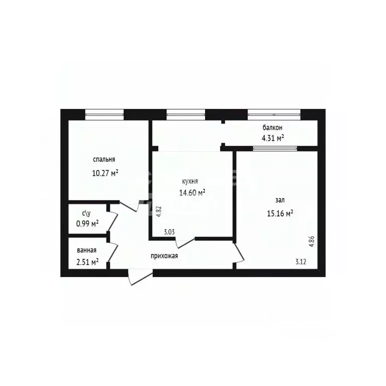 2-к кв. Дагестан, Дербент ул. Х. Тагиева, 37А (49.0 м) - Фото 2