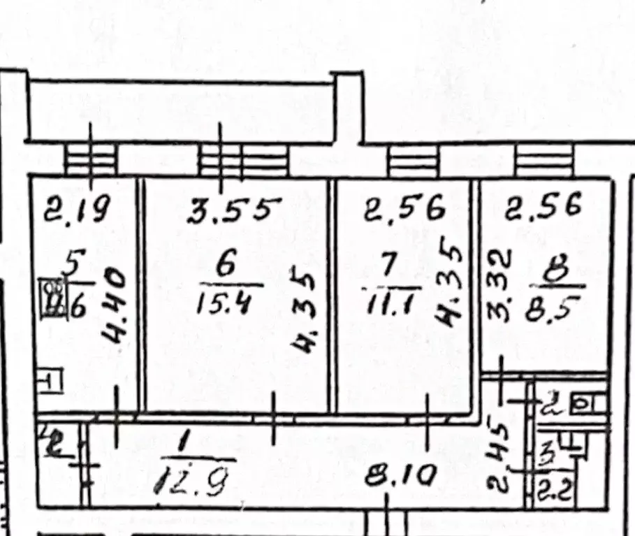 3-к кв. Московская область, Подольск Сосновая ул., 2к2 (62.7 м) - Фото 2