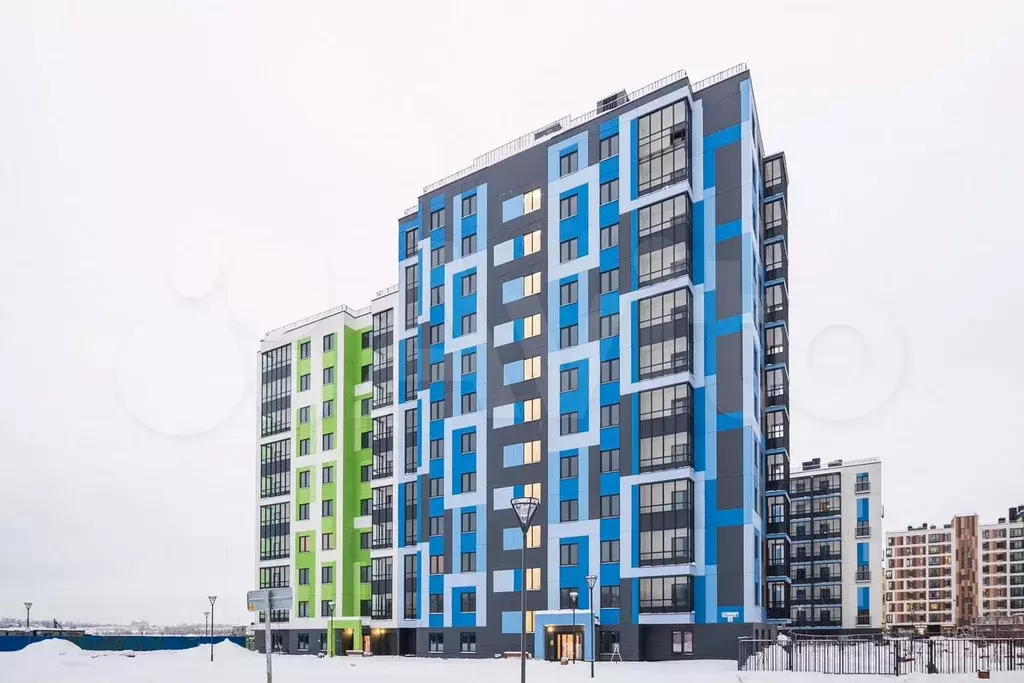 1-к. квартира, 45,4 м, 6/9 эт. - Фото 1