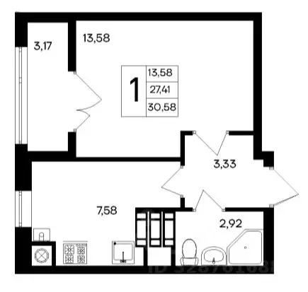 1-к кв. Крым, Симферопольский район, Мирновское с/пос, с. Белоглинка ... - Фото 2