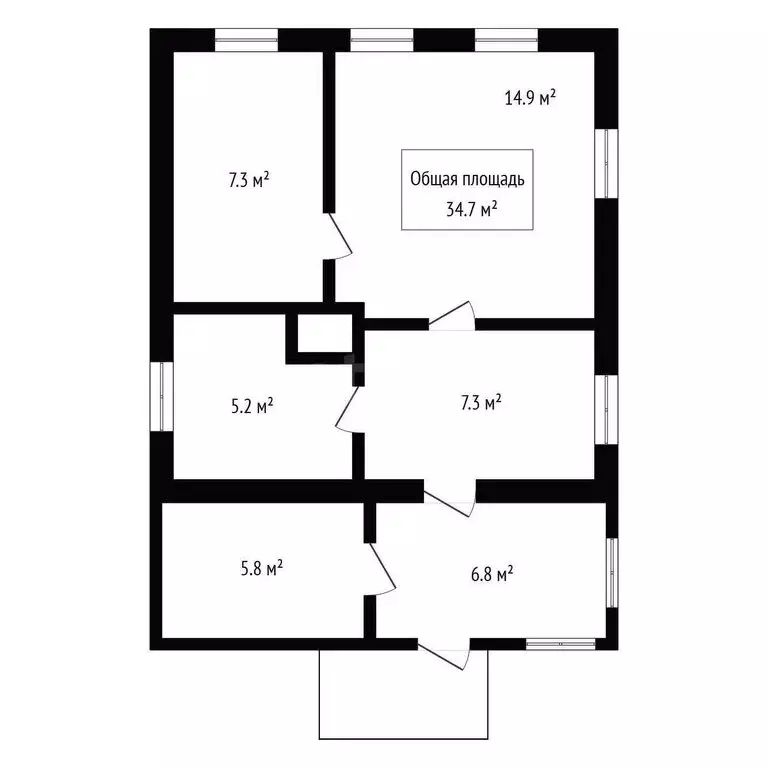 Дом в Искитим, Алма-Атинская улица (34.7 м) - Фото 0
