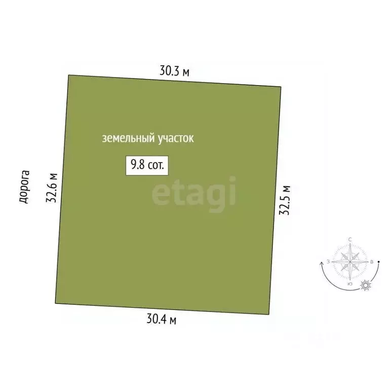 Участок в Тюменская область, Тюмень Большое Царево-1 СНТ,  (9.81 сот.) - Фото 1