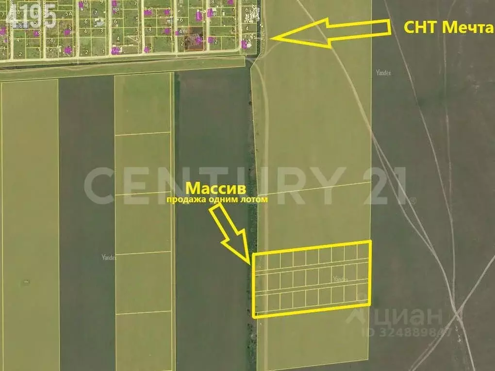 Участок в Крым, Сакский район, Суворовское с/пос, Мечта СНТ ул. ... - Фото 1