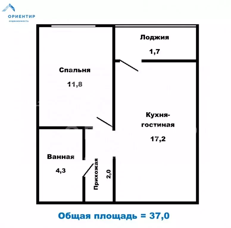 1-комнатная квартира: Екатеринбург, улица Новостроя, 7 (37 м) - Фото 0