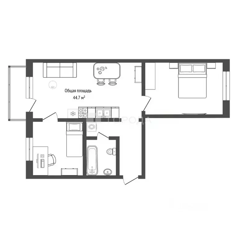 2-к кв. Новосибирская область, Новосибирский район, с. Криводановка, ... - Фото 2