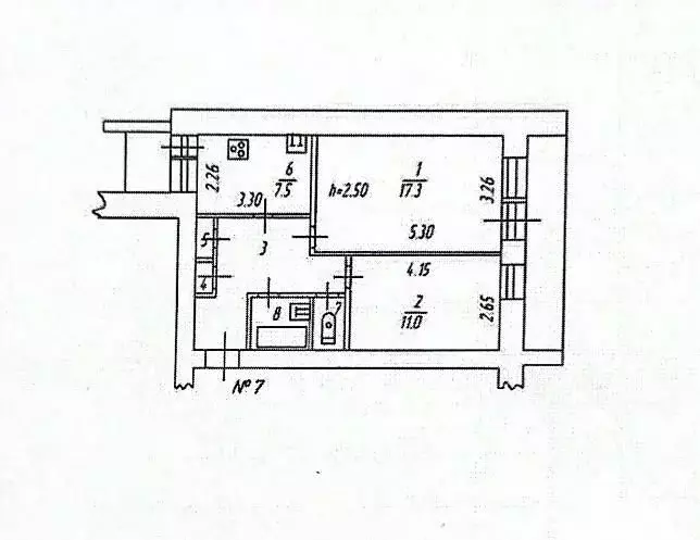 2-к кв. Мурманская область, Кола Нагорная ул., 3 (54.7 м) - Фото 2