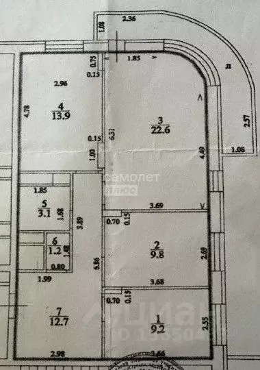 3-к кв. Ульяновская область, Ульяновск ул. Шолмова, 12А (72.5 м) - Фото 2