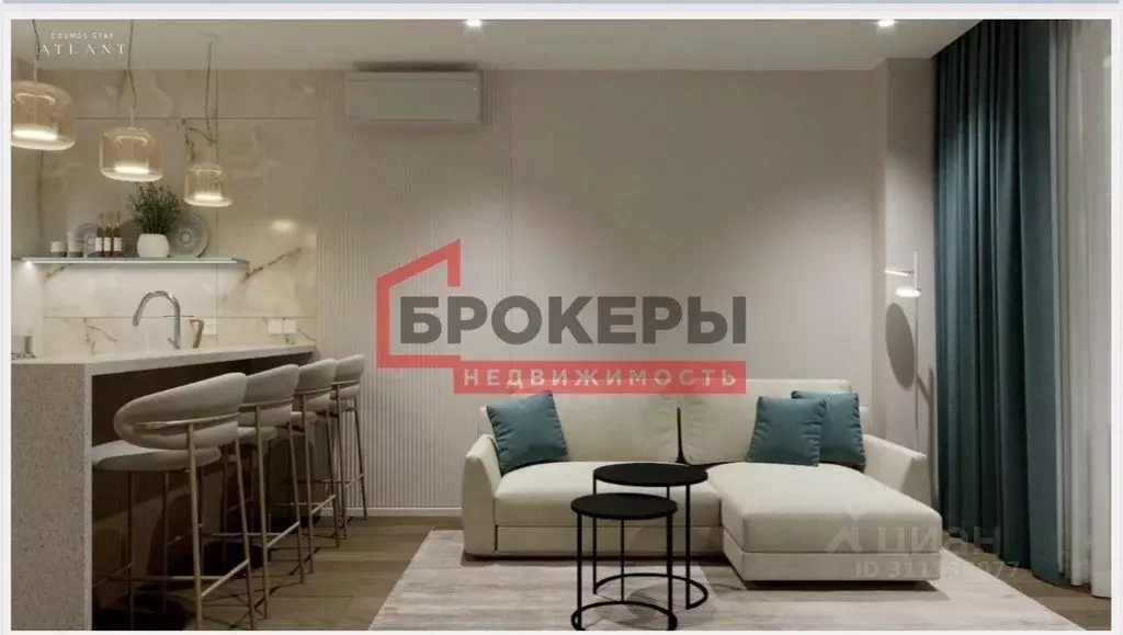 Студия Севастополь ул. Парковая, 7 (58.1 м) - Фото 1