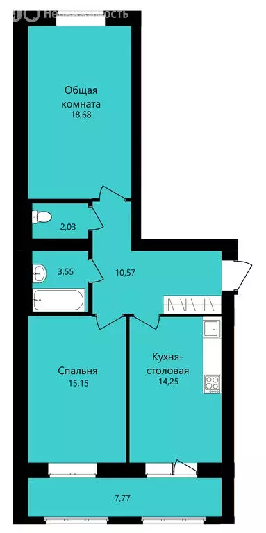 Помещение свободного назначения (64.23 м) - Фото 1
